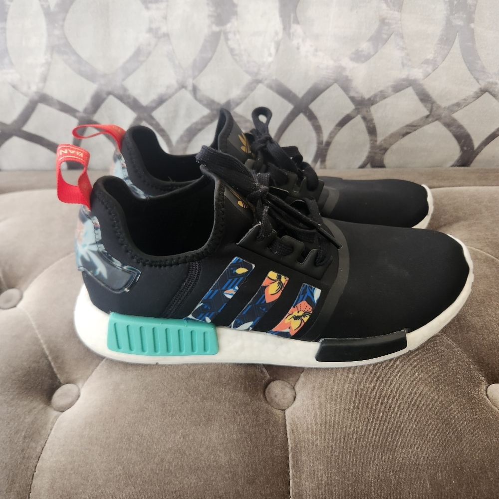 Stylish Black and Blue Adidas Shoes